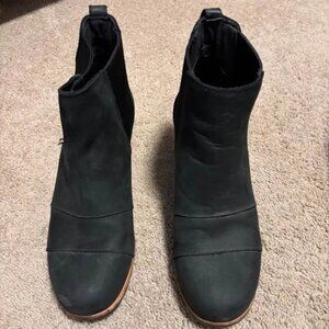 Black size 8 Sorel Women's Joan Wedge Boots